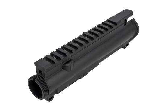 Aero Precision stripped upper without forward assist features laser engraved T-marks for repeatable optics mounting